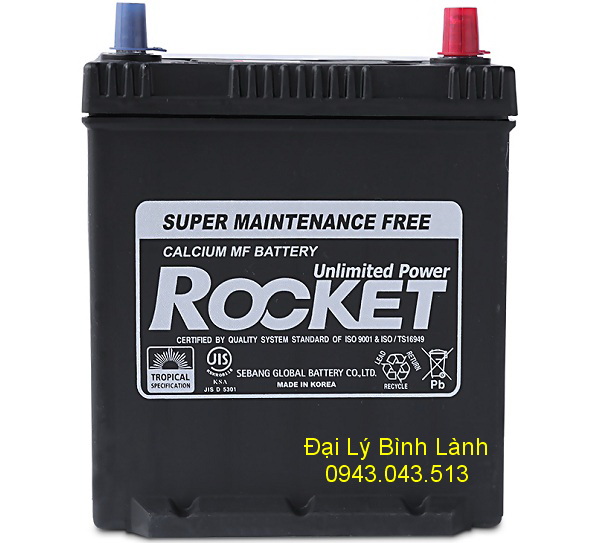 Ắc quy Khô (Kín Khí) Rocket SMF NS40ZL (12v35Ah)