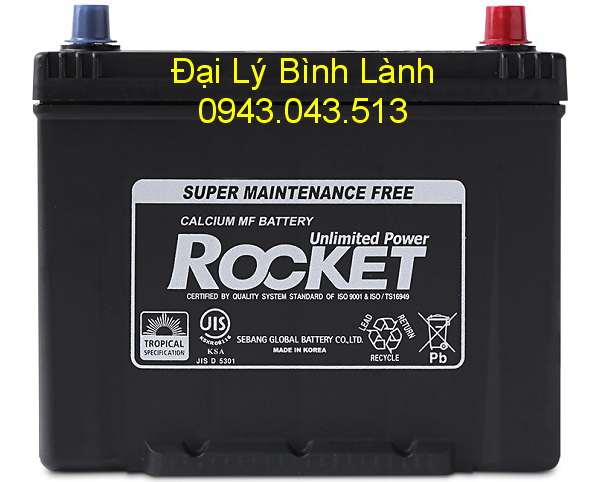 Ắc quy Khô (Kín Khí) Rocket SMF NX110-5L ( 70Ah Cọc ngược - trái ) 