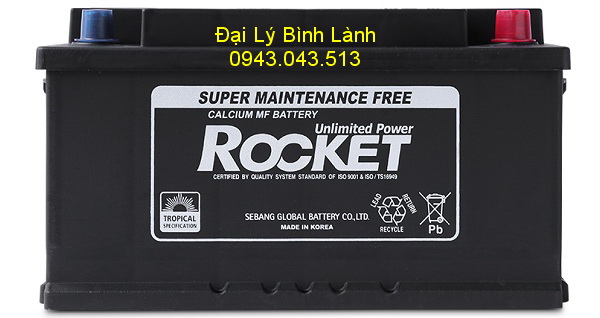 Ắc quy Khô (Kín Khí) Rocket (58014) DIN80 (80Ah)